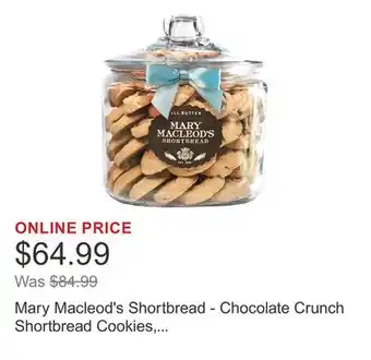 Costco Mary Macleod's Shortbread - Chocolate Crunch Shortbread Cookies, 1.3 kg offer