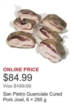 Costco San Pietro Guanciale Cured Pork Jowl, 6 × 285 g offer