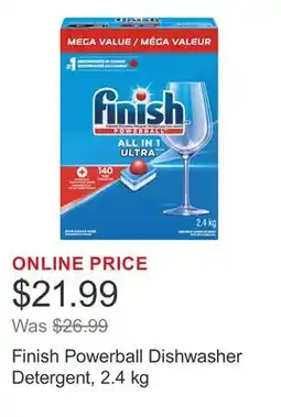 Costco Finish Powerball Dishwasher Detergent, 2.4 kg offer