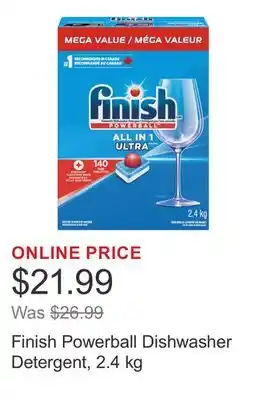 Costco Finish Powerball Dishwasher Detergent, 2.4 kg offer
