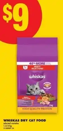 No Frills Whiskas dry cat food offer