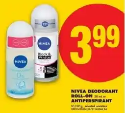 No Frills Nivea deodorant roll-on or antiperspirant offer