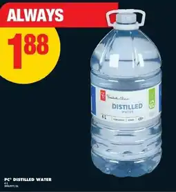 No Frills PC distilled water offer