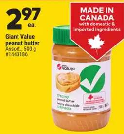 Giant Tiger Giant Value Peanut Butter offer
