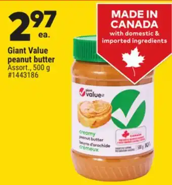 Giant Tiger Giant Value Peanut Butter offer