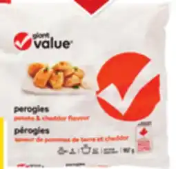 Giant Tiger Giant Value perogies offer
