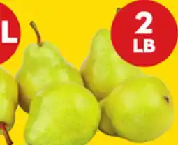 Giant Tiger 2 lb Bartlett pears offer