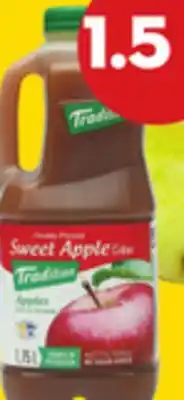 Giant Tiger 1.5 L Tradition apple cider offer