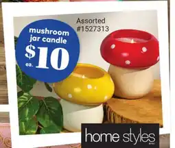 Giant Tiger mushroom jar candle offer