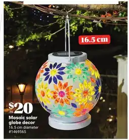 Giant Tiger Mosaic solar globe decor offer
