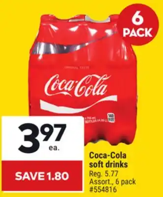 Giant Tiger Coca-Cola soft drinks offer