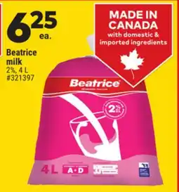 Giant Tiger Beatrice milk offer