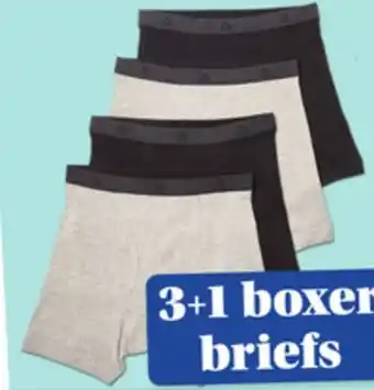 Giant Tiger Men's 3+2 briefs or 3+1 boxer briefs offer