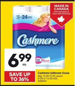 Giant Tiger Cashmere Bathroom Tissue offer