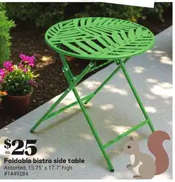Giant Tiger Foldable bistro side table offer