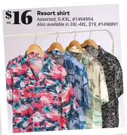 Giant Tiger Resort shirt offer