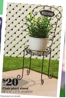 Giant Tiger Chair plant stand offer