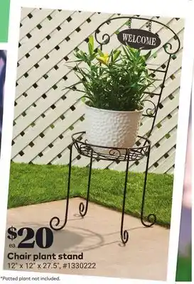 Giant Tiger Chair plant stand offer