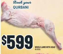 Marché Adonis WHOLE LAMB WITH HEAD offer