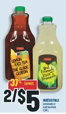 Marché Adonis IRRÉSISTIBLE Lemonade or iced tea drink offer