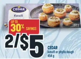Marché Adonis CEDAR kataifi or phyllo dough offer