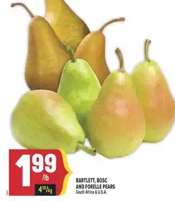 Marché Adonis BARTLETT, BOSC AND FORELLE PEARS offer