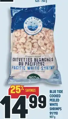 Marché Adonis BLUE TIDE COOKED PEELED WHITE SHRIMPS 91/110 offer