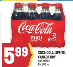 Marché Adonis COCA-COLA, SPRITE, CANADA DRY Soft drinks offer