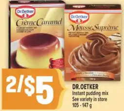 Marché Adonis DR.OETKER Instant pudding mix offer