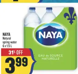 Marché Adonis NAYA Natural spring water offer