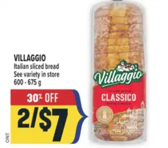 Marché Adonis VILLAGGIO Italian sliced bread offer