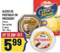 Marché Adonis PRÉSIDENT Cheese offer