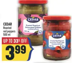 Marché Adonis CEDAR Roasted red peppers offer