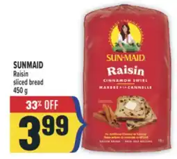 Marché Adonis SUNMAID Raisin sliced bread offer