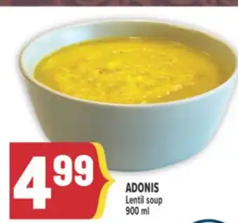 Marché Adonis ADONIS Lentil soup offer