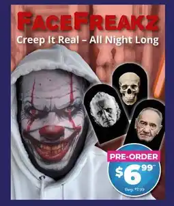 Showcase Face Freakz Masks offer