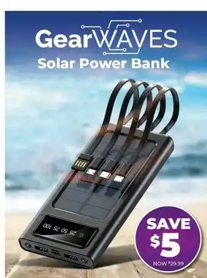 Showcase GearWaves: Solar Power Bank Charger offer