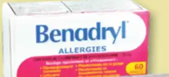 Familiprix BENADRYL Produits Selected products offer