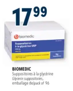 Familiprix BIOMEDIC, Glycerin suppositories, pack of 96 offer