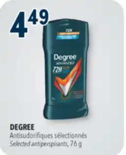 Familiprix DEGREE Selected antiperspirants offer