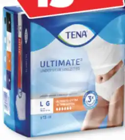 Familiprix Tena Ultimate unisex protective underwear ultimate-extra absorbency - Large 13un offer