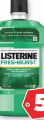 Familiprix LISTERINE, Selected buccal products offer