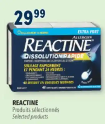 Familiprix REACTINE Selected products offer