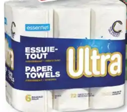 Familiprix ESSENTIEL Ultra Paper towels, 6 rolls offer