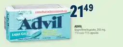 Familiprix Advil Liqui-Gels ibuprofen capsules 115un offer