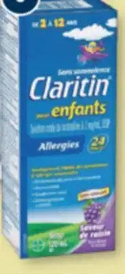 Familiprix CLARITIN Kids Allergy, 100 ml or 120 ml offer