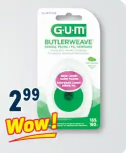 Familiprix GUM Butlerweave waxed dental floss Mint offer