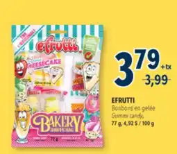 Familiprix EFRUTTI, Gummi candy, 77 g offer