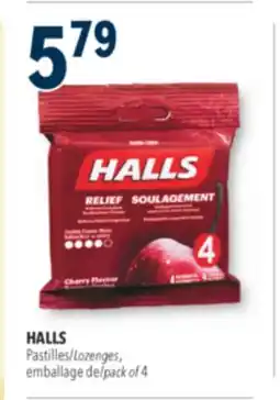 Familiprix HALLS Lozenges pack of 4 offer