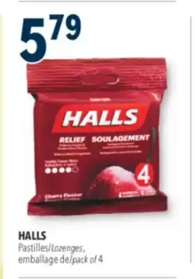Familiprix HALLS Lozenges pack of 4 offer